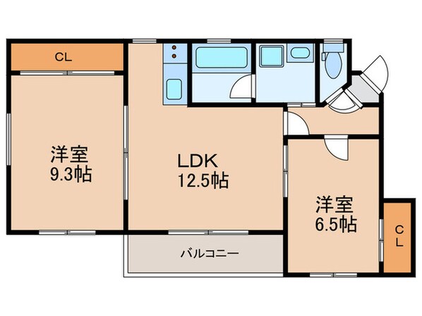 イーストヒルズ東山元町の物件間取画像